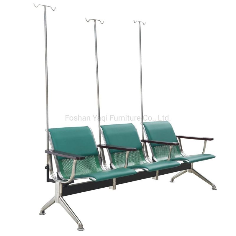 Hospital Waiting Chair with Medicine IV Pole (YA-J128)