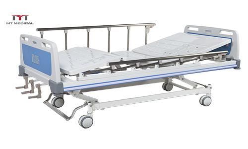 Factory Price Adjustable 3 Functions Manual Patient Hospital Bed