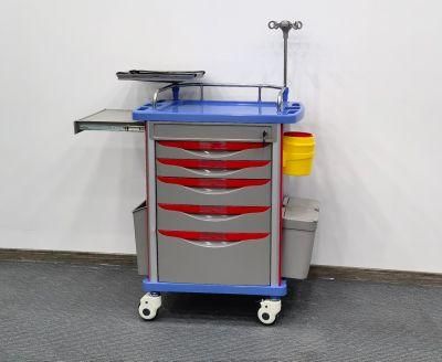 Rh-C7501 Economical Classic Design Crash Cart: Hospital Emergency Equipment Furniture