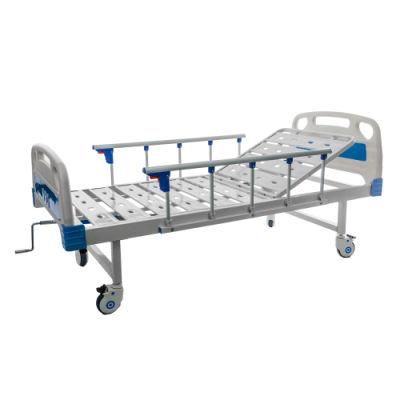 1 Crank Manual Adjustable Standard Hospital Bed with Backrest Function B04