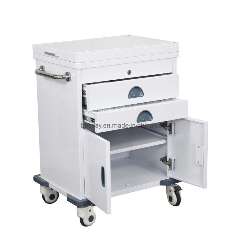 ABS Emergency Hospital Medical Cart Mobile Instrument Trolley