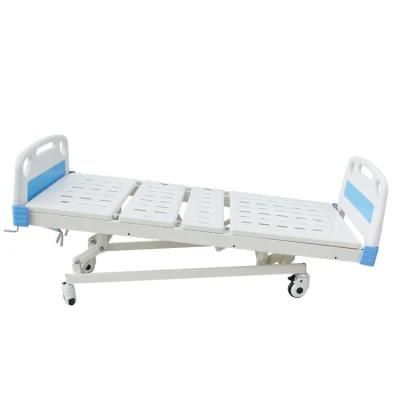 Manual Hospital Nursing Bed / Portable ICU Patient Bed with Medical Device