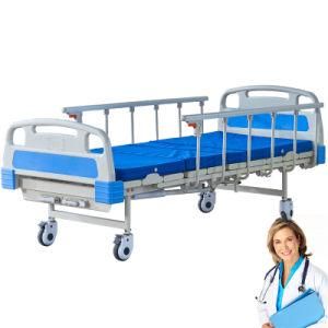 Flexible Manual Crank Hospital Bed with Luxury Castor Silence Movement
