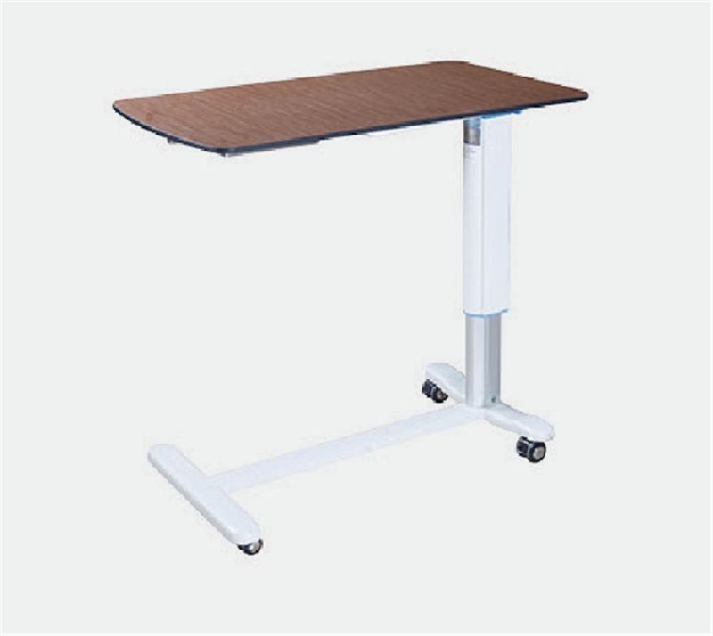 Wholesale Hospital Adjustable Mobile Over Bed Table Movable Dining Table with Castors