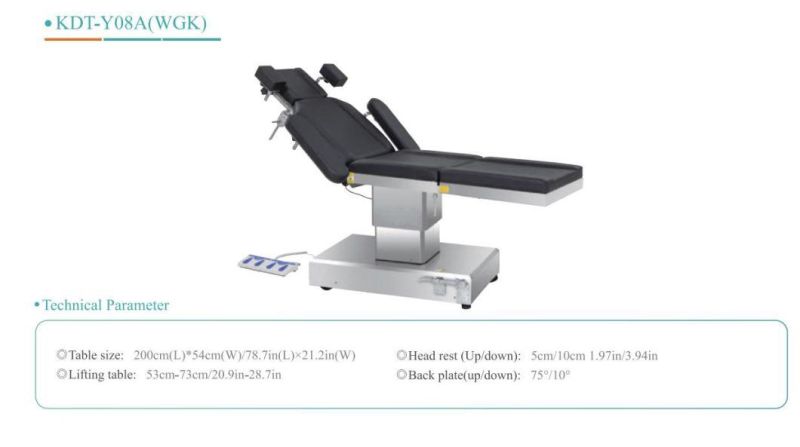 CE Hospital Medical Electrohydraulic Operating Table Xtss-065-4