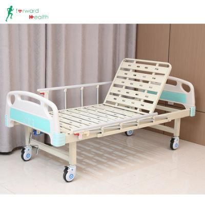 Single Function Medical Hospital Bed with ABS Crank