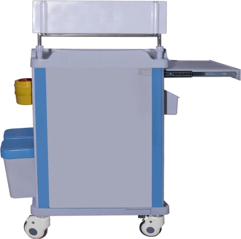 Mn-AC008 Hospital Crash Cart ABS Medical Emergency Trolley for Emergency Room