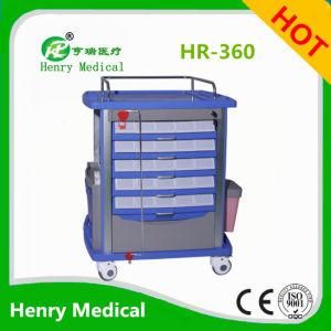 Hr-360 ABS Medical Trolley/ABS Treatment Cart/Instrument Trolley with Drawers