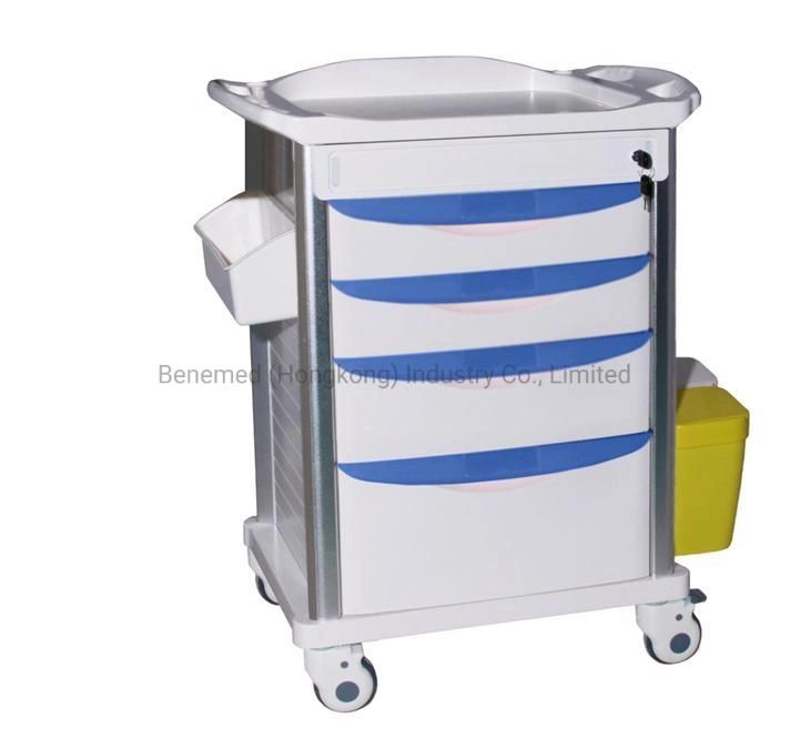 Cheap Price Hospital Clinic Furniture ABS Medical Trolly Durg Cart