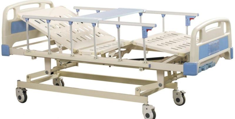 Nursing Bed ABS Healthy Care 3 Function Manual Patient Cheap Price ICU Hospital Bed for Patient