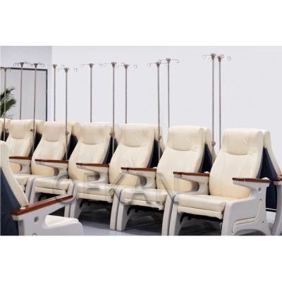 Oekan ABS Adjustable Hospital Infusion Sofa Medical Patient Transfusion Chair with Solid Wood Armrest
