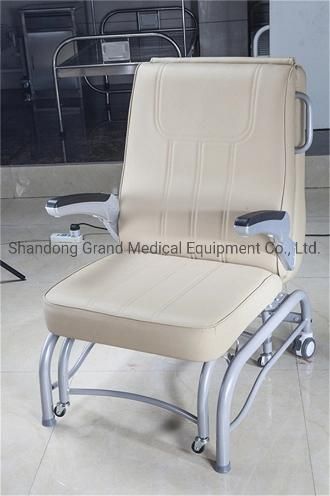 Hospital Furniture Luxury Clinic Recliner Folding Attendant Accompany Sleeping Bed Chair for Waiting