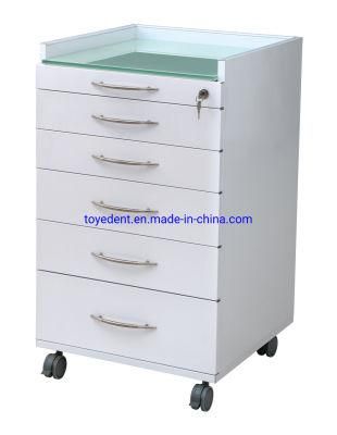 Good Quality Steel Five Drawers Medical Dental Clinic Mobile Cabinet
