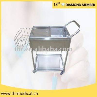 2018 Medical Stainless Steel Diaper Trolley (THR-MT023)