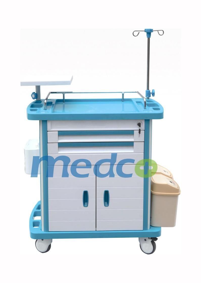 2020 Gold Supplier Medical ABS Emergency Trolley