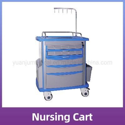 Cheap Clinic ABS Delivery Anesthesia Patient Treatment Medical Cart Emergency Hospital Nursing Care Trolley