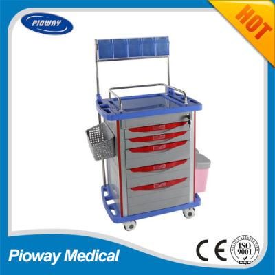 Hospital Medical ABS Mobile Anesthesia Trolley (PW-704)