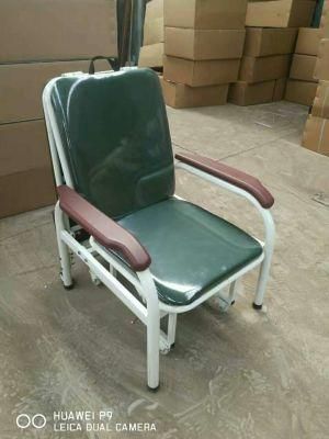 Medical Manual Hospital Foldable Accompanying Escort Chair