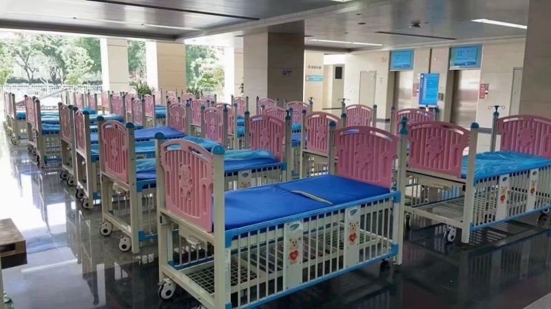 Baby Bed Hospital Equipment Medical Device Good Quality Stainless Steel Infant Bed, Hospital Baby Crib with ABS Basket