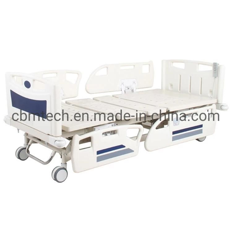 China Mechanical Three Function Height Adjustable Hospital Beds