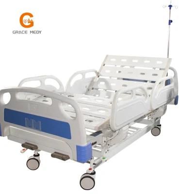 ABS High Quality Manual 2 Function Hospital Bed with Castors Manufacturers
