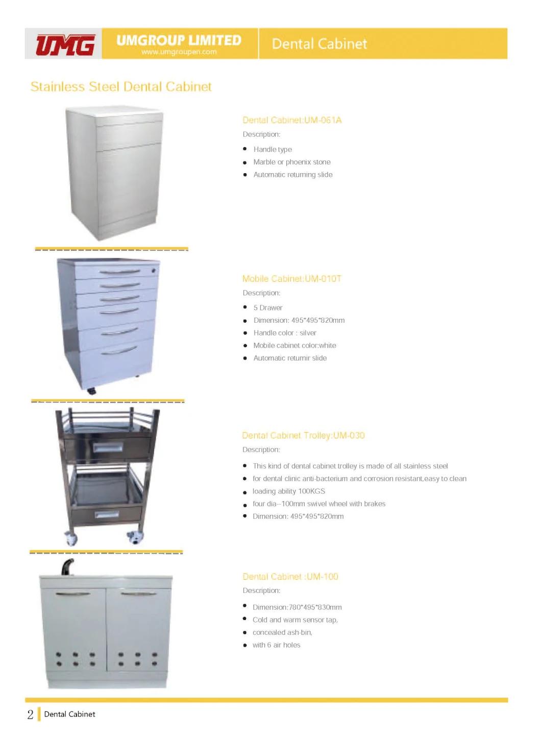 Hospital Stainless Steel Medical Dental Cabinet for Dentist Storage