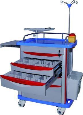 CE&ISO Fresh ABS Crash Cart Emergency Treatment Trolley