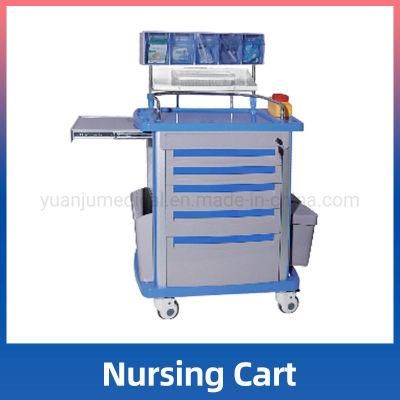 Medical Trolley for Ward Nursing Plastic Trolleys on Wheels Telemedicine Cart for Inpatient