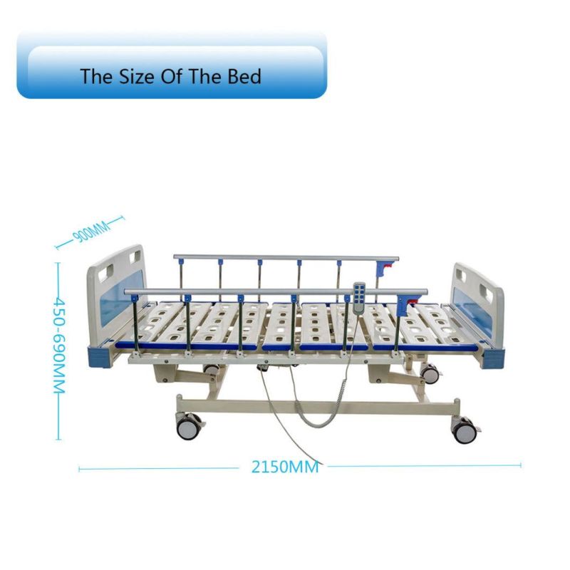CE Approval Simple Electric Hospital Bed with Side Rails dB04