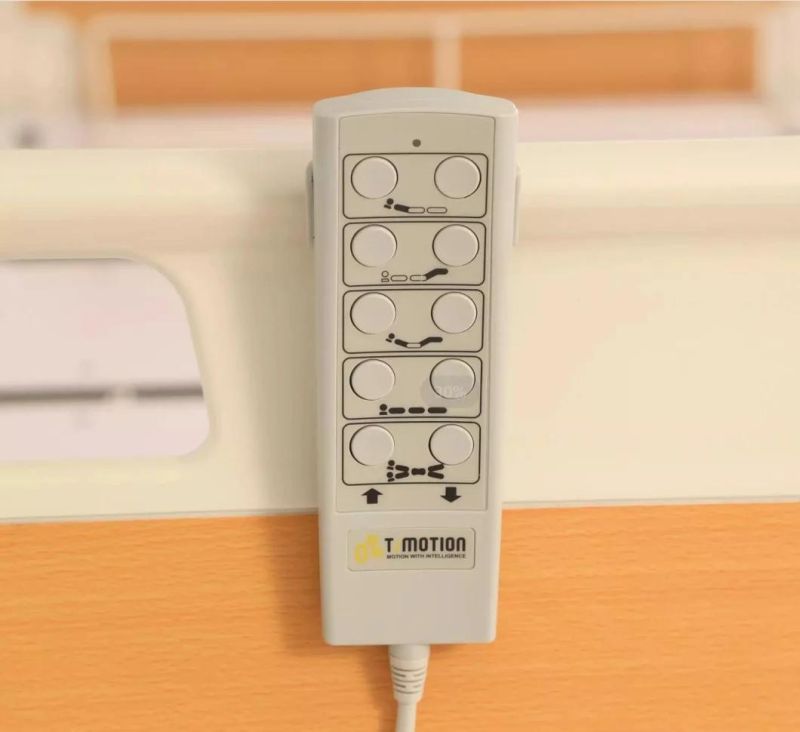 Fully Electric Motor Multi-Function Electric Nursing Bed Elevating with CPR Function Hospital Furniture Equipment