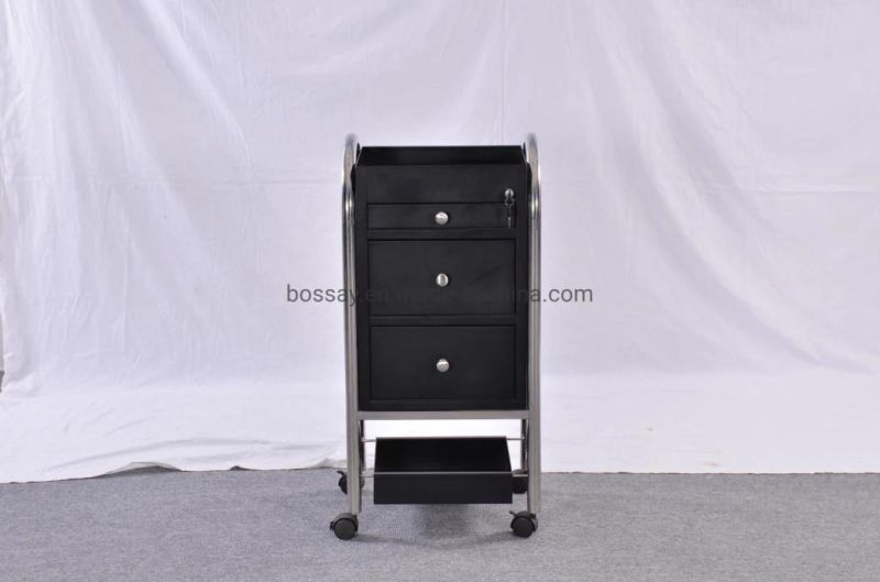 Trolley 3 Three Drawers with Tray Metal Mobile Cart