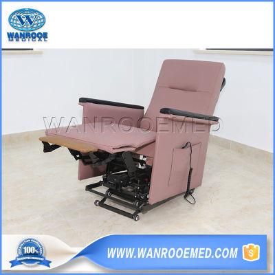 Bhc302 Hospital Adjustable Geriatric Chair Folding Patient Accompanying Recliner with Castors