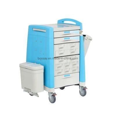 ABS Electric Lock Cassette Medicine Trolley Cart