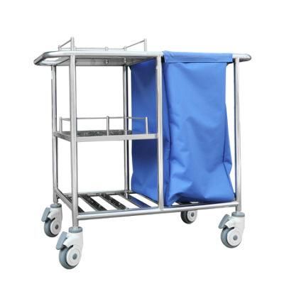 Hospital Furniture Medical Stainless Steel 3 Layers Hospital Treatment Trolley