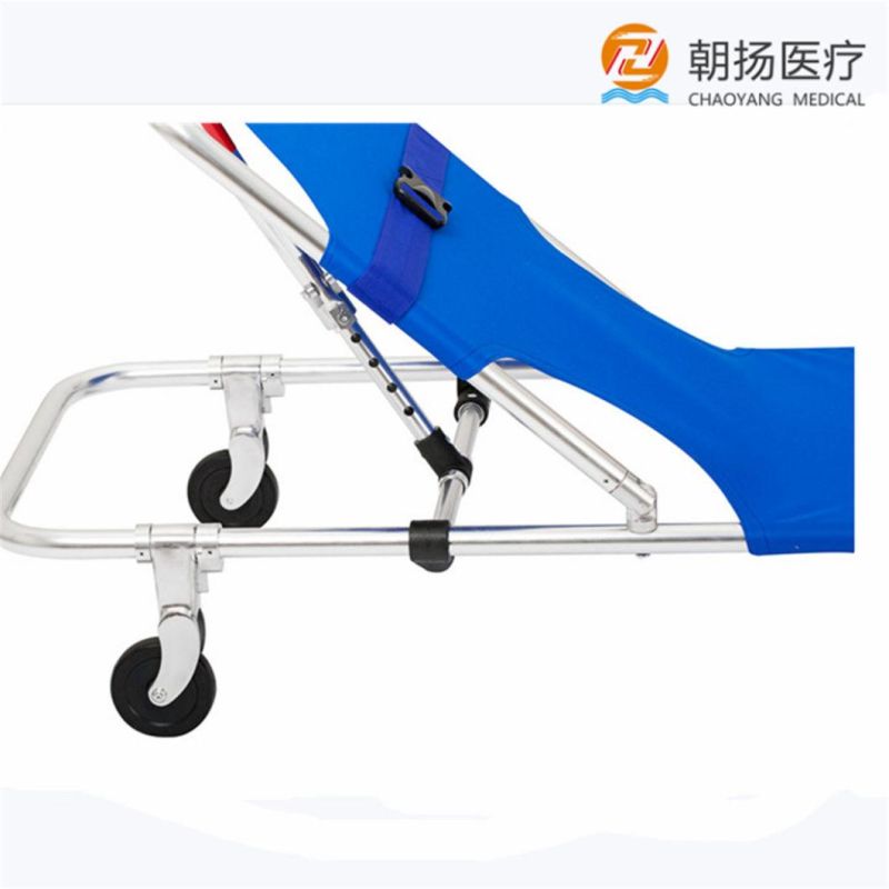 Factory Price Medical Instrument Hospital Ambulance Aluminum Alloy Foldable Stretcher Cy-F600