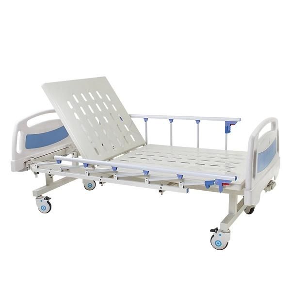 Hospital Bed Manual Medical 1 Cranks Nursing Bed for Patient