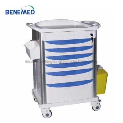 Multifunctional Medical ABS Medicine Drug Emergency Trolley Bm-Mt005