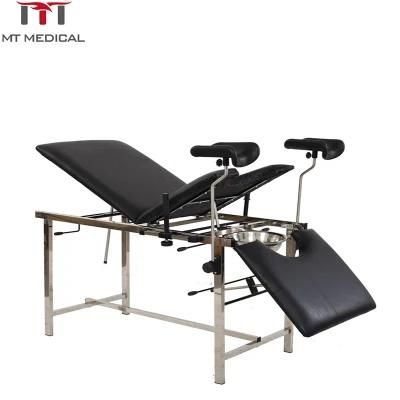 Stainless Steel Gynecological Obstetric Examination Delivery Bed