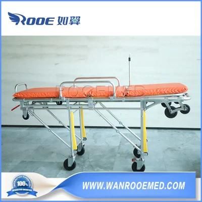 Customized Double Layer Detachable Patient Transport Ambulance Emergency Stretcher with PVC Mattress