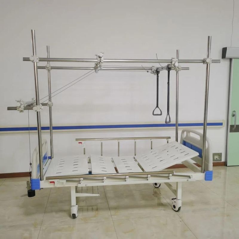 Wholesale Multifunction Hospital Bed Orthopedic Traction Bed with Wheels