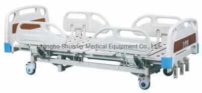 Factory Kangshen Medical 3 Function Hospital Bed Manual Beds Adjustable Bed