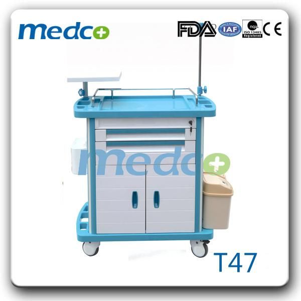 Hot Sale High Quality ABS Medical Emergency Trolley