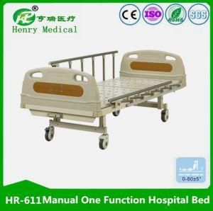 Hr-611 Manual One Function Nursing Bed/1 Cranks Patient Bed
