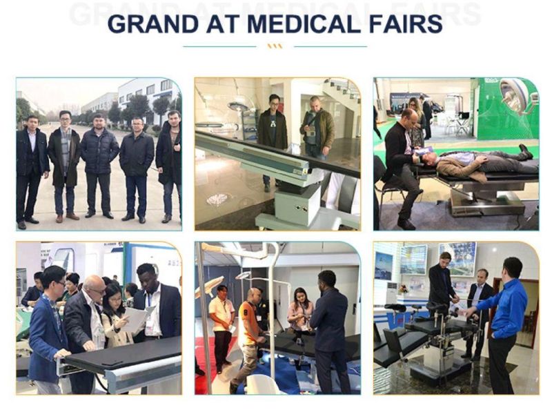 Surgical Table Operating Theater Table Manual Medical Examination Bed Couch, Stainless Steel Semi-Fowler Examination Table with Backrest Surgical Instrument