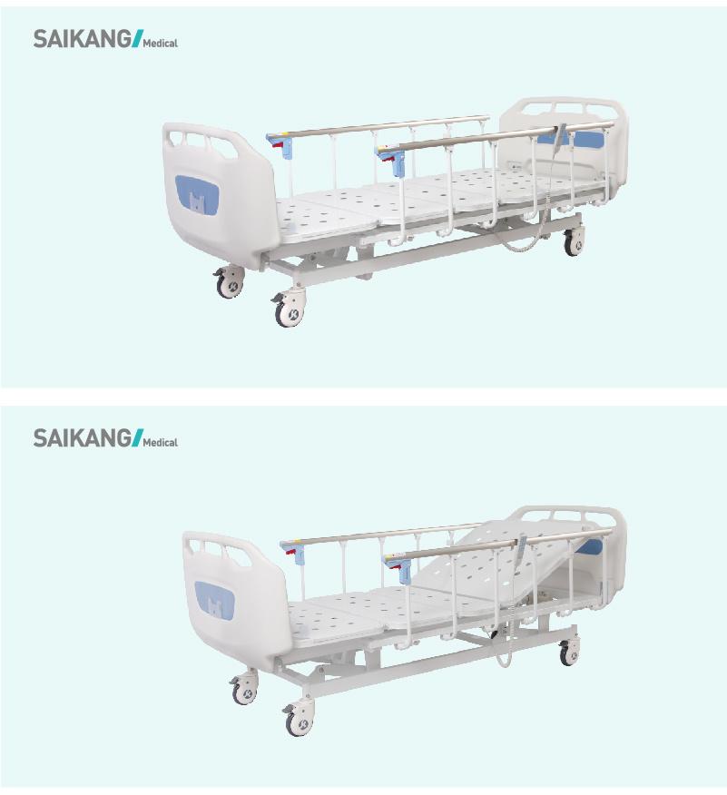 D5w5s-Sh Cheap Adjustable Professional Electric Medical Clinic ICU Bed with Side Rails