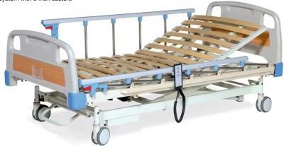 Medical Equipment Ultra-Low Three Functions Electric Hospital Bed for Sales