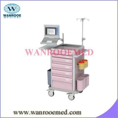 Medical Cart with Waste Bin and CPR Board
