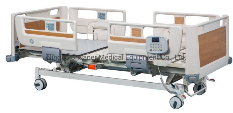 High Quality Rotating 5 Function Medical Clinic Bed Big Size with Adjustable Height
