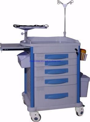 Hot Sale Hospital Cheap Crash Cart Emergency Trolley