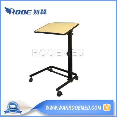 Bdt003c Adjustable Portable Hospital Furniture Medical Dining Stable Table Overbed Bedside Over Bed Table